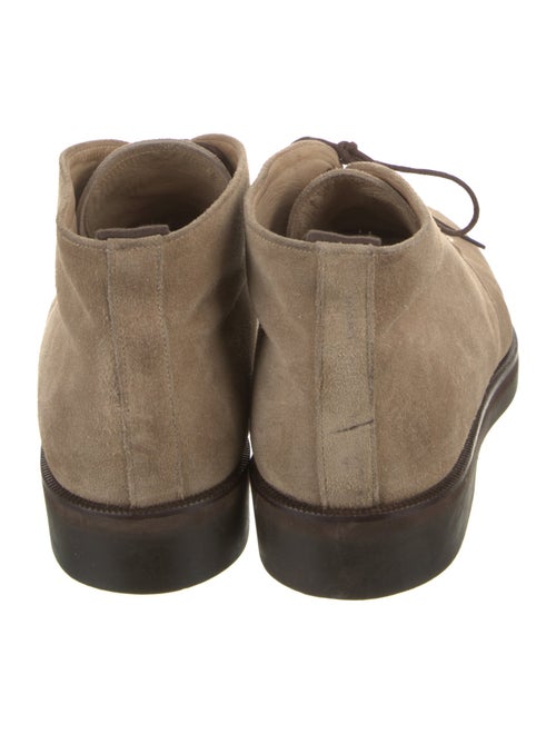 Giorgio Armani Suede Lace-Up Boots