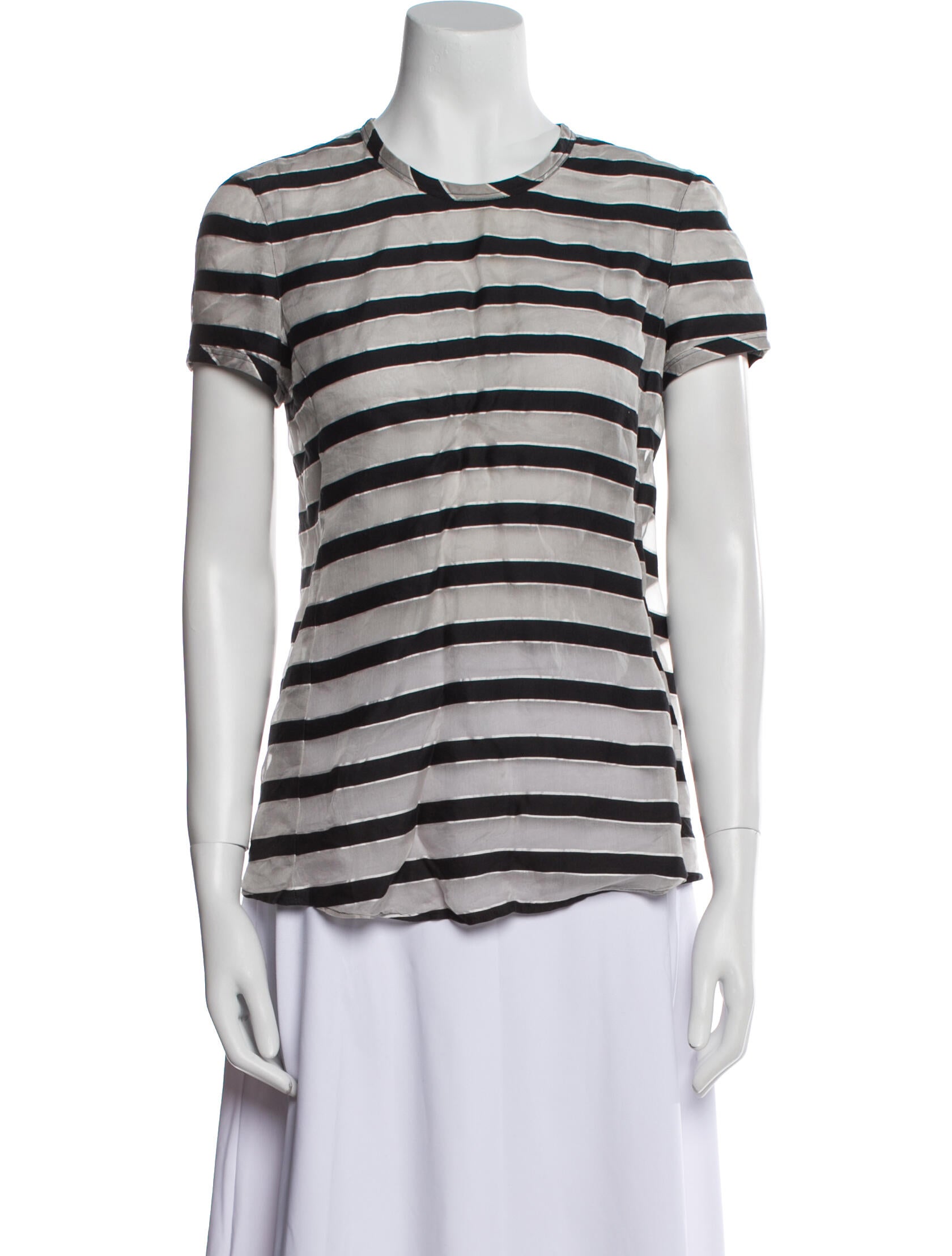 Giorgio Armani Striped Crew Neck T-Shirt