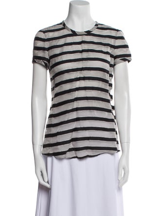 Giorgio Armani Striped Crew Neck T-Shirt