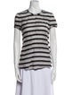Giorgio Armani Striped Crew Neck T-Shirt