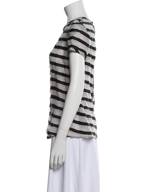 Giorgio Armani Striped Crew Neck T-Shirt