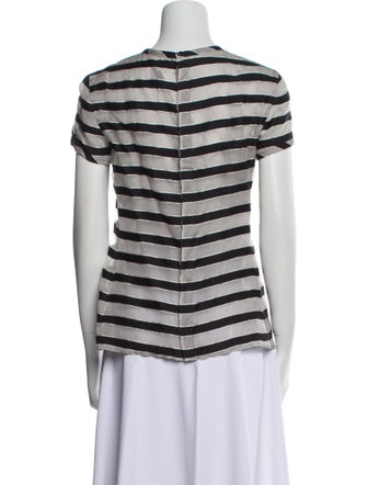 Giorgio Armani Striped Crew Neck T-Shirt