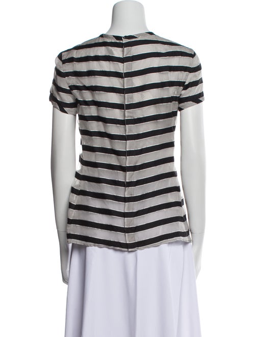 Giorgio Armani Striped Crew Neck T-Shirt