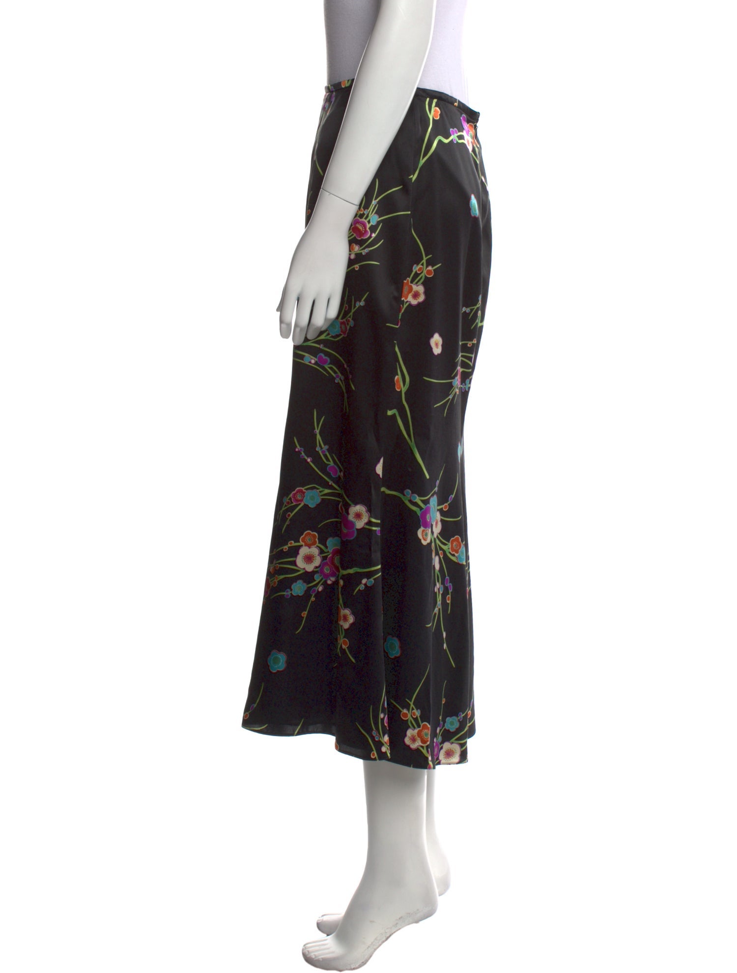 Giorgio Armani Silk Midi Length Skirt