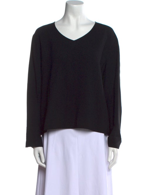 Giorgio Armani V-Neck Long Sleeve Sweatshirt