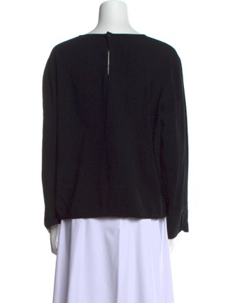 Giorgio Armani V-Neck Long Sleeve Sweatshirt