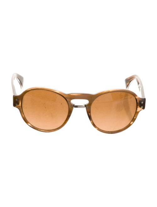 Giorgio Armani Round Mirrored Sunglasses