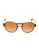 Giorgio Armani Round Mirrored Sunglasses