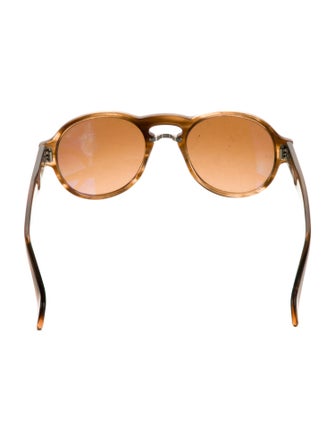 Giorgio Armani Round Mirrored Sunglasses