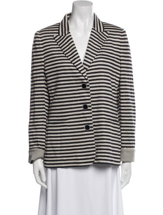 Giorgio Armani Linen Striped Blazer