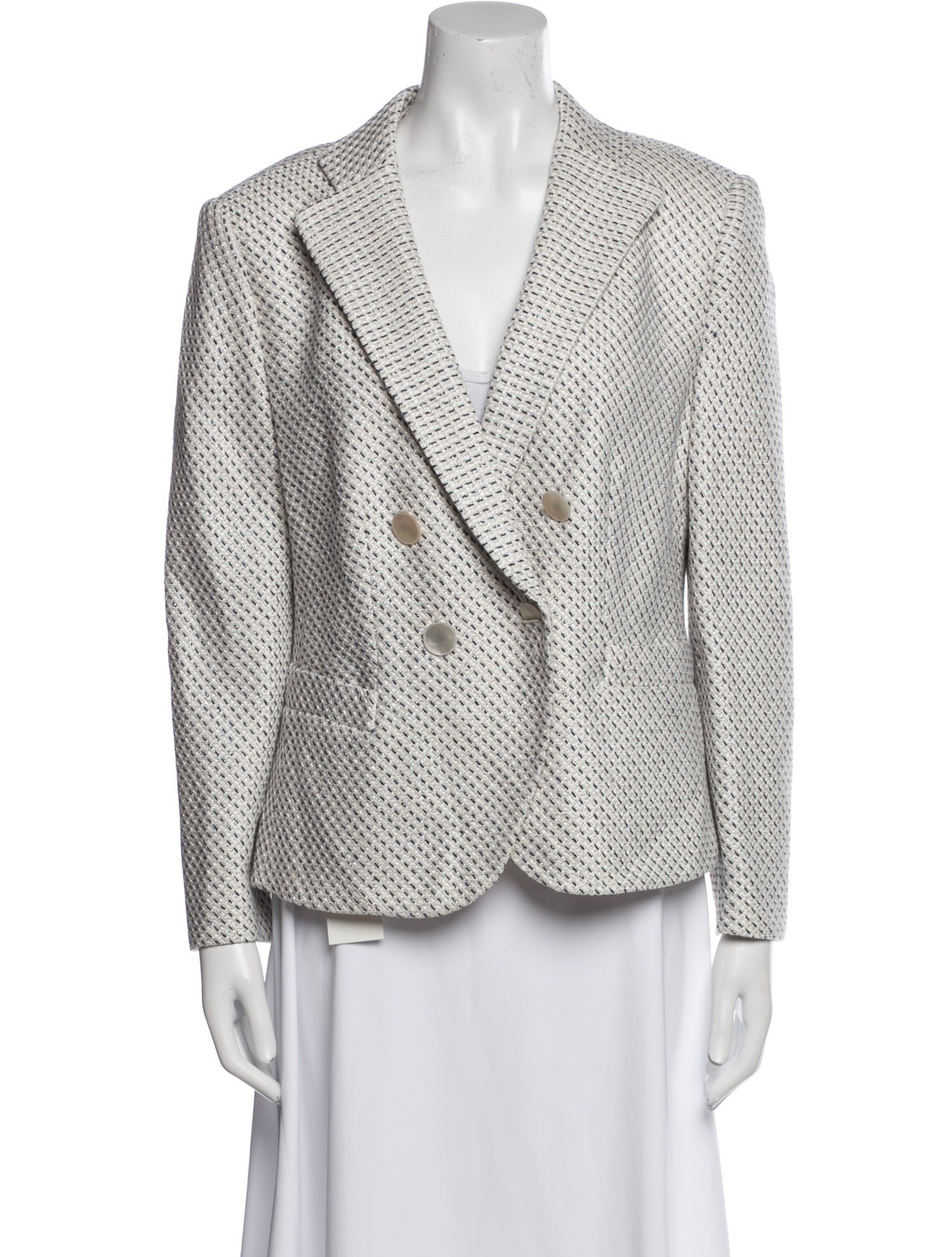 Giorgio Armani Tweed Printed Blazer