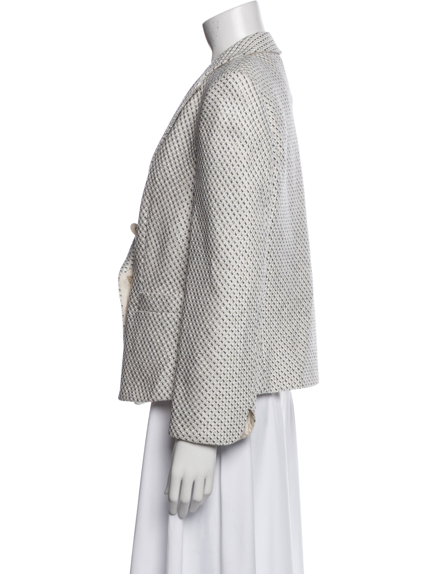 Giorgio Armani Tweed Printed Blazer