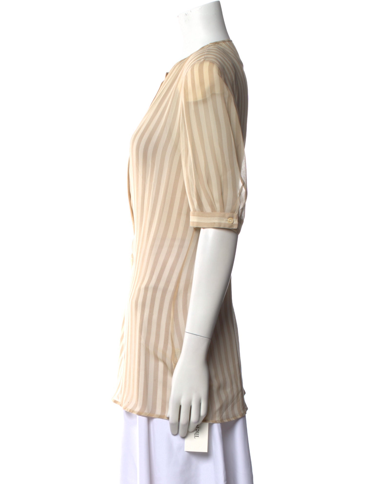 Giorgio Armani Silk Striped Top