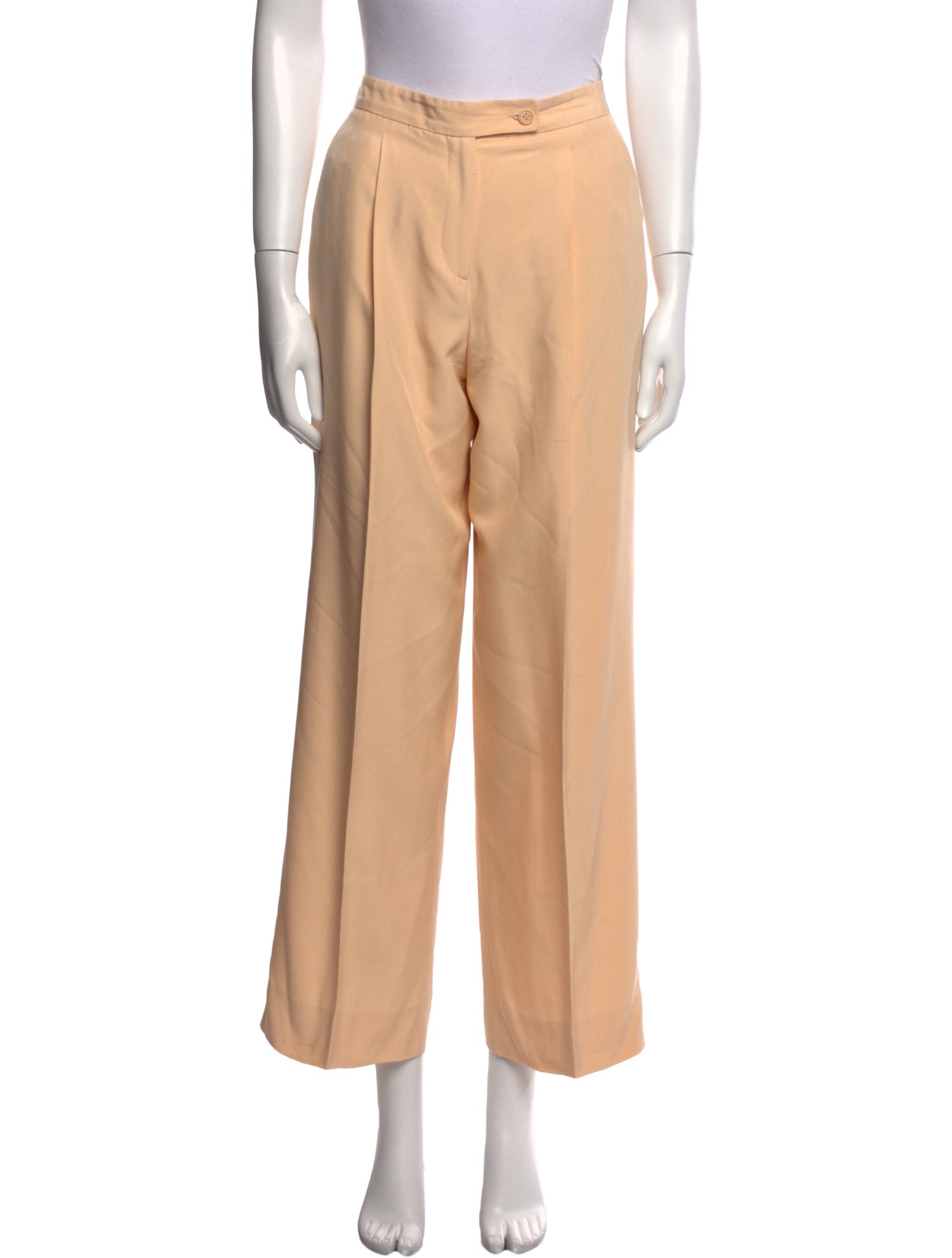 Giorgio Armani Silk Straight Leg Pants