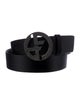 Giorgio Armani Leather Crystal Embellishments Belt