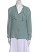 Giorgio Armani Silk Cowl Neck Blouse