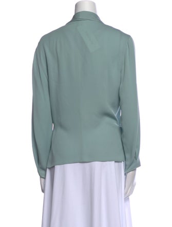 Giorgio Armani Silk Cowl Neck Blouse