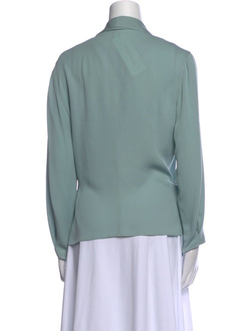 Giorgio Armani Silk Cowl Neck Blouse