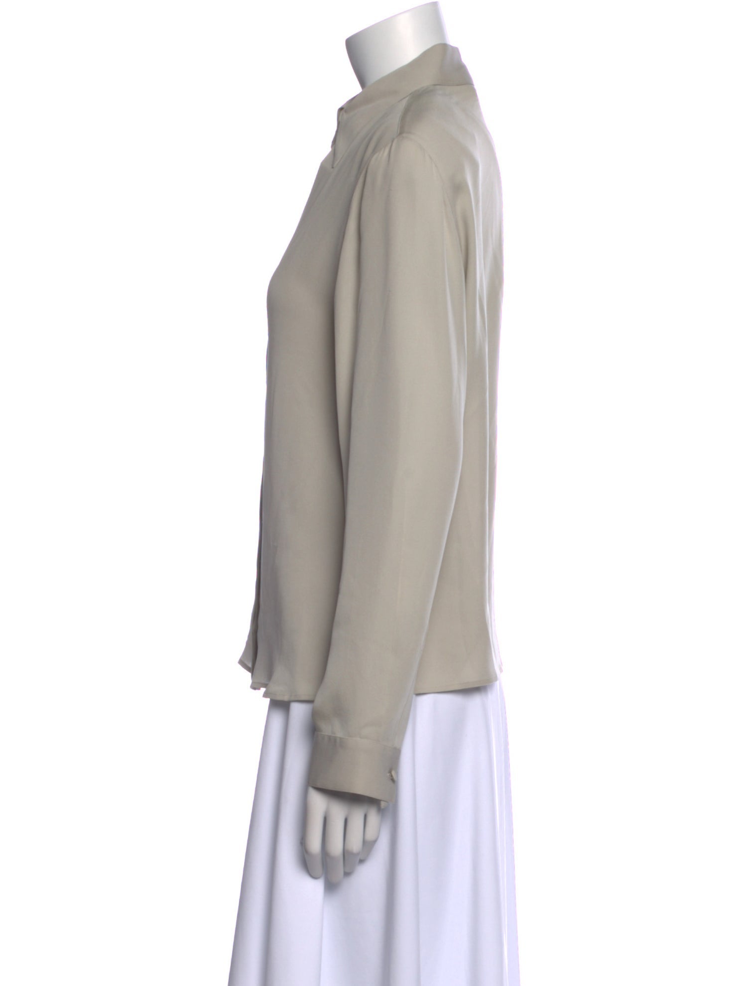 Giorgio Armani Silk Long Sleeve Blouse