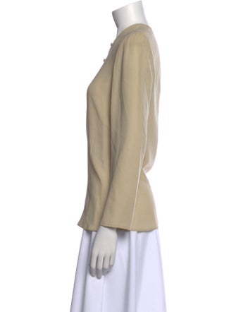 Giorgio Armani Silk Crew Neck Blouse