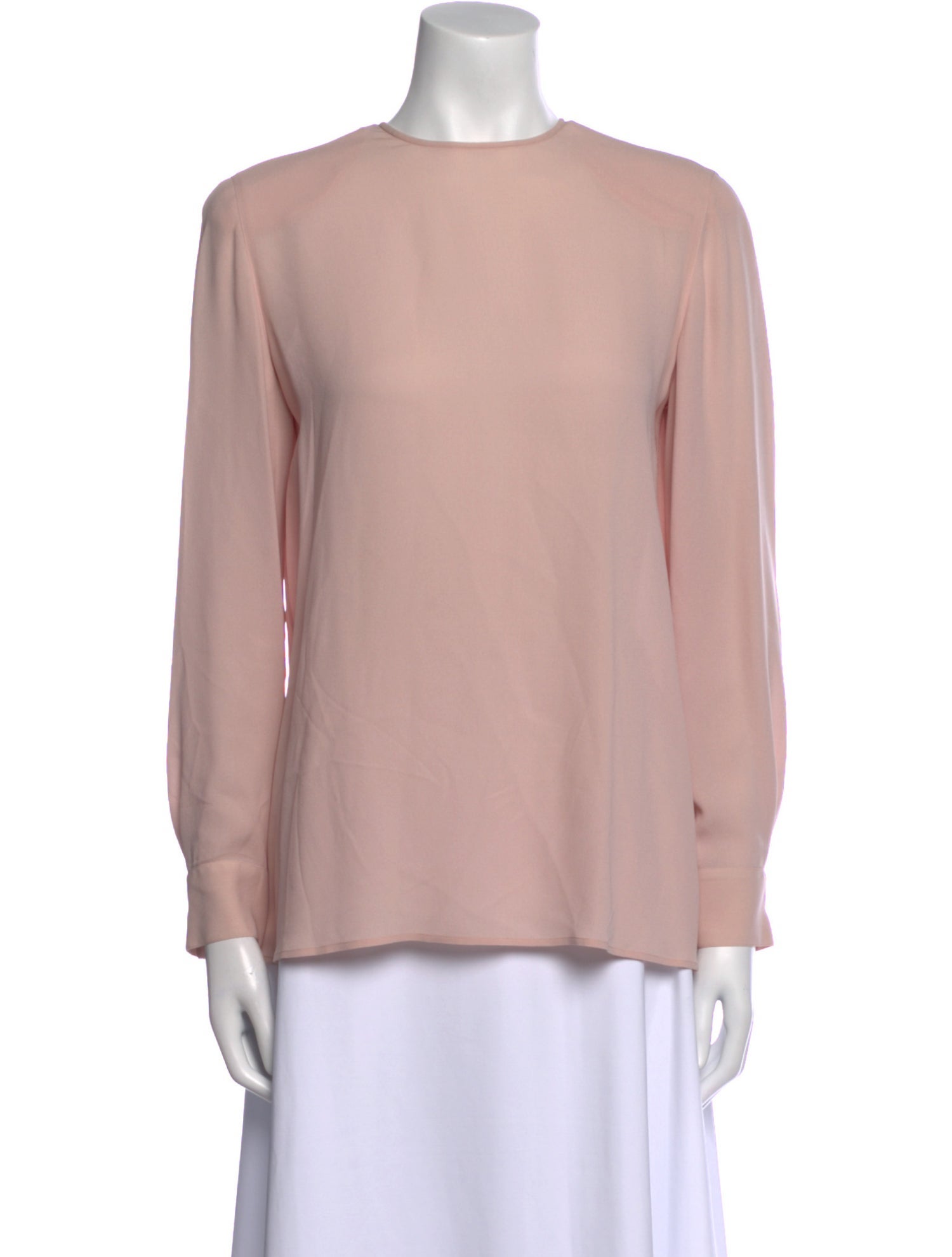 Giorgio Armani Silk Crew Neck Blouse
