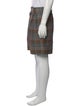 Giorgio Armani Plaid Print Flat Front Shorts