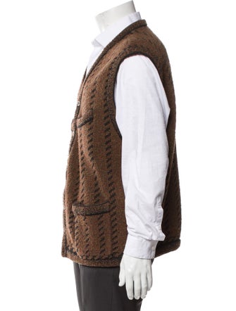 Giorgio Armani Wool Printed Sweater Vest