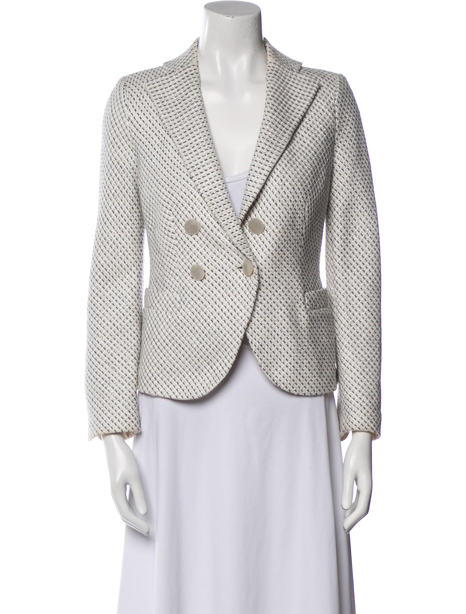 Giorgio Armani Wool Printed Blazer