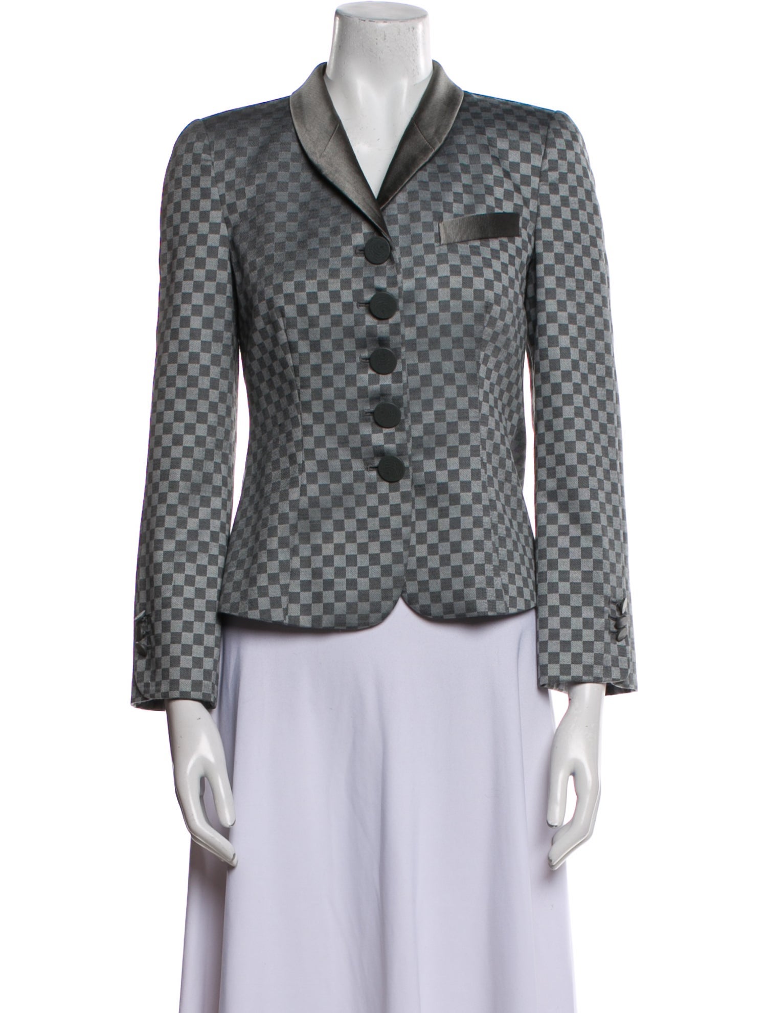 Giorgio Armani Wool Printed Blazer