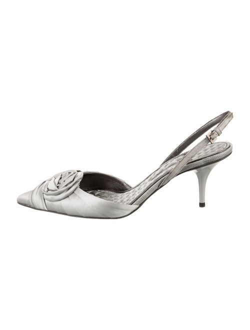 Giorgio Armani Satin Slingback Pumps