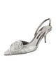 Giorgio Armani Satin Slingback Pumps