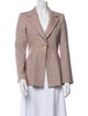 Giorgio Armani Wool Printed Blazer