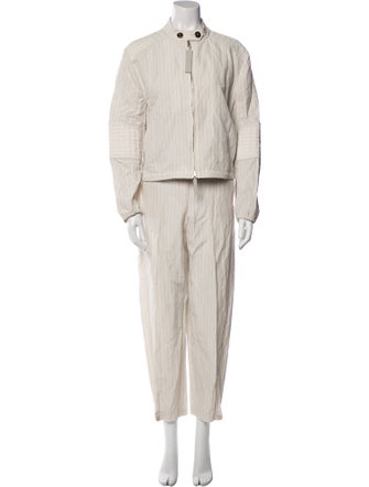 Giorgio Armani Linen Striped Pant Set
