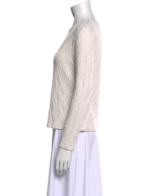 Giorgio Armani Bateau Neckline Long Sleeve Top