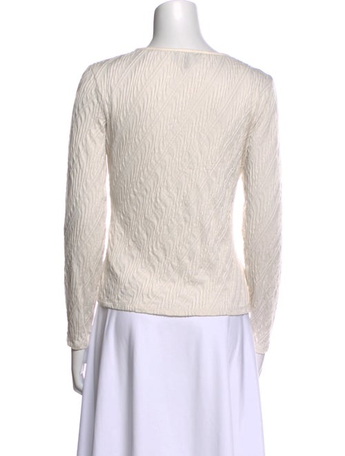 Giorgio Armani Bateau Neckline Long Sleeve Top