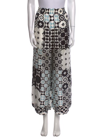 Giorgio Armani Printed Wide Leg Pants