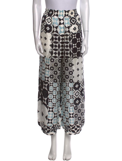 Giorgio Armani Printed Wide Leg Pants