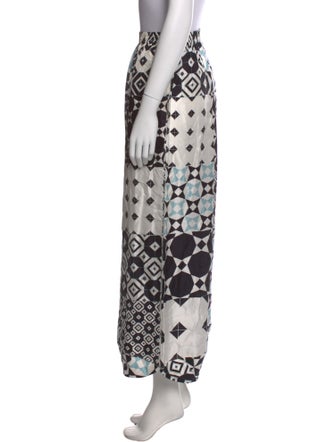 Giorgio Armani Printed Wide Leg Pants
