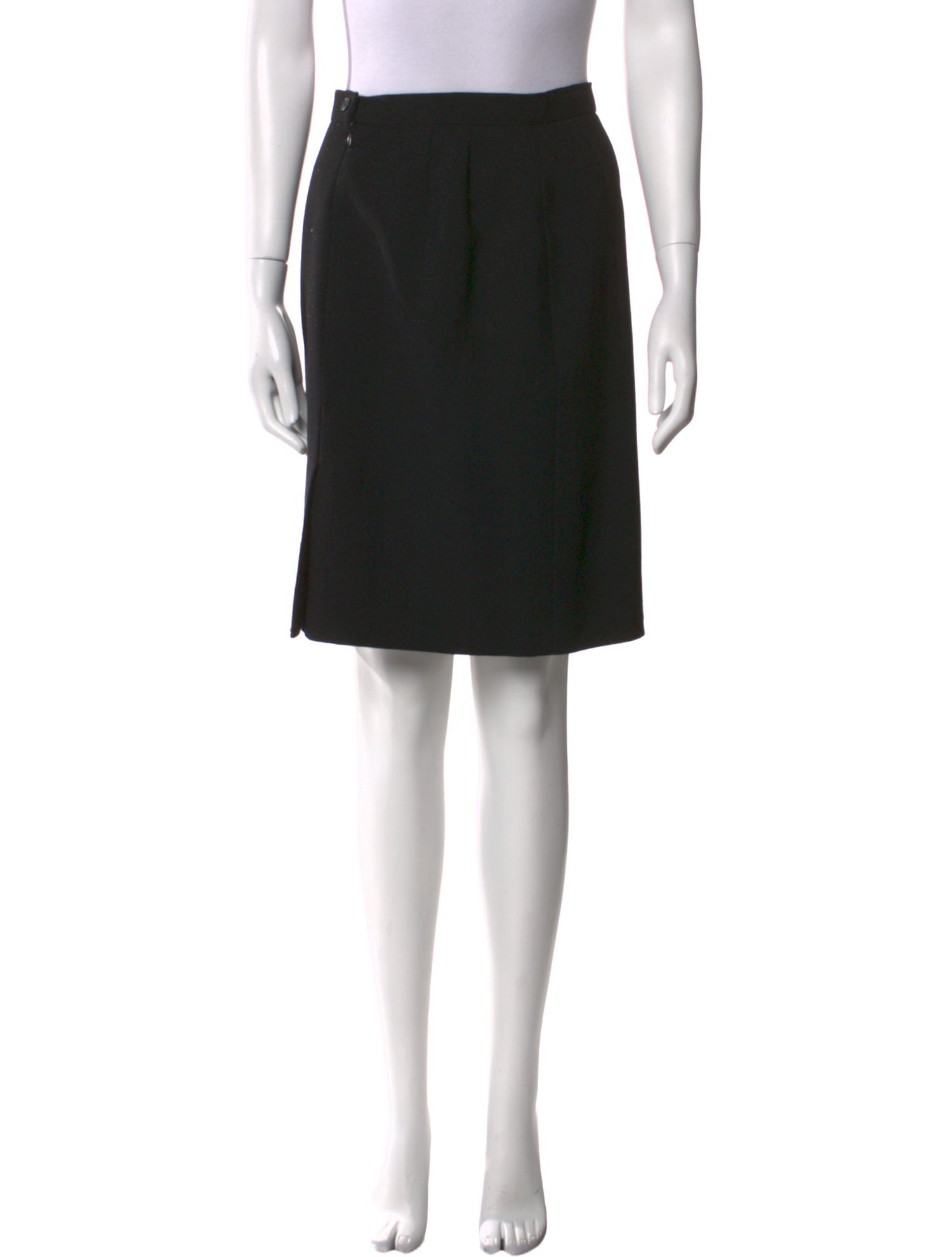 Giorgio Armani Virgin Wool Knee-Length Skirt