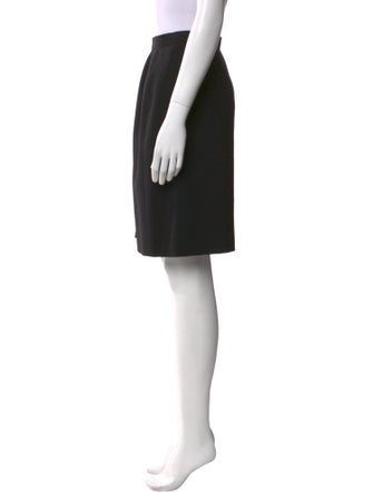 Giorgio Armani Virgin Wool Knee-Length Skirt