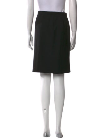 Giorgio Armani Virgin Wool Knee-Length Skirt