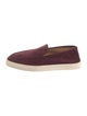 Giorgio Armani Suede Whipstitch Trim Boat Shoes