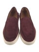 Giorgio Armani Suede Whipstitch Trim Boat Shoes
