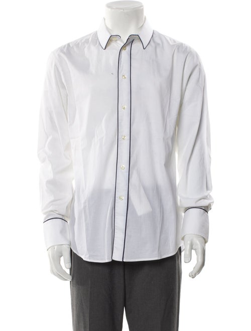 Giorgio Armani Striped Long Sleeve Dress Shirt