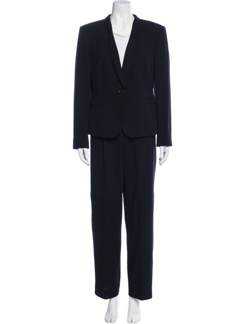 Giorgio Armani Wool Ruffle Embellishment Pantsuit