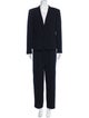 Giorgio Armani Wool Ruffle Embellishment Pantsuit
