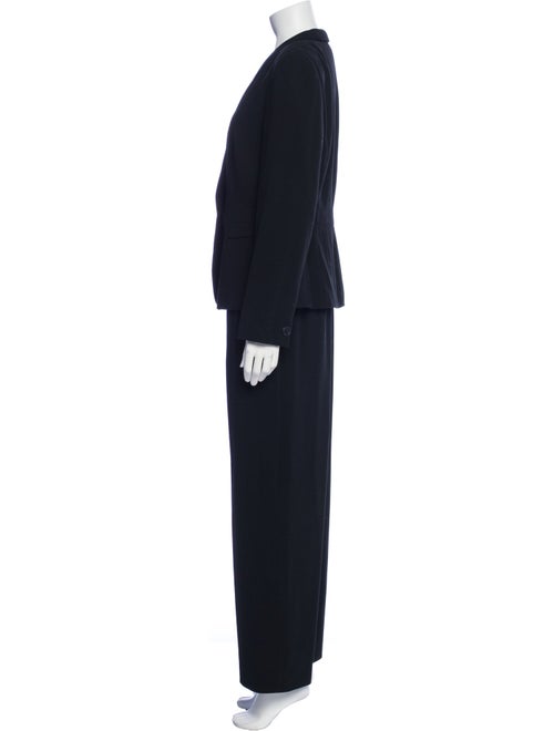Giorgio Armani Wool Ruffle Embellishment Pantsuit
