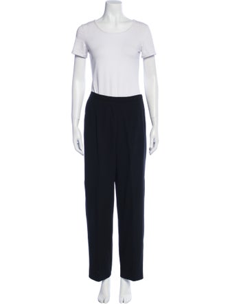 Giorgio Armani Wool Ruffle Embellishment Pantsuit