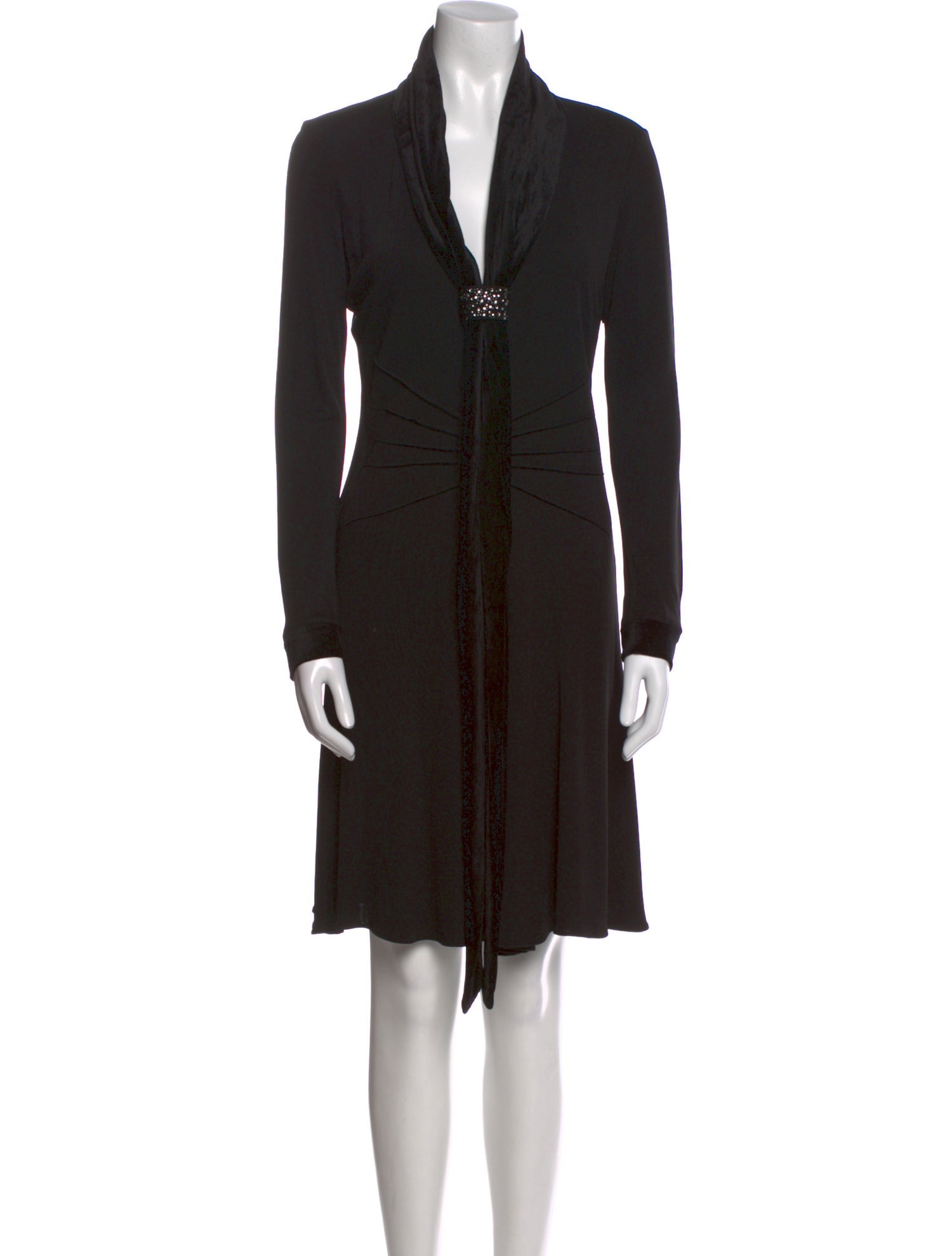 Giorgio Armani V-Neck Knee-Length Dress