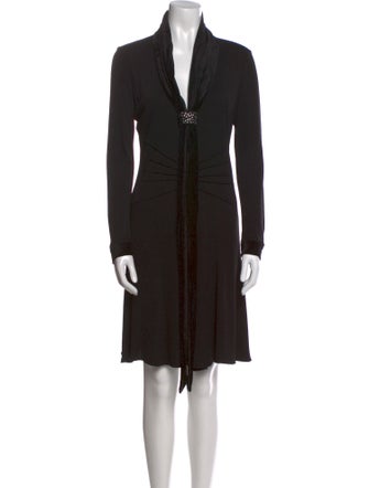 Giorgio Armani V-Neck Knee-Length Dress